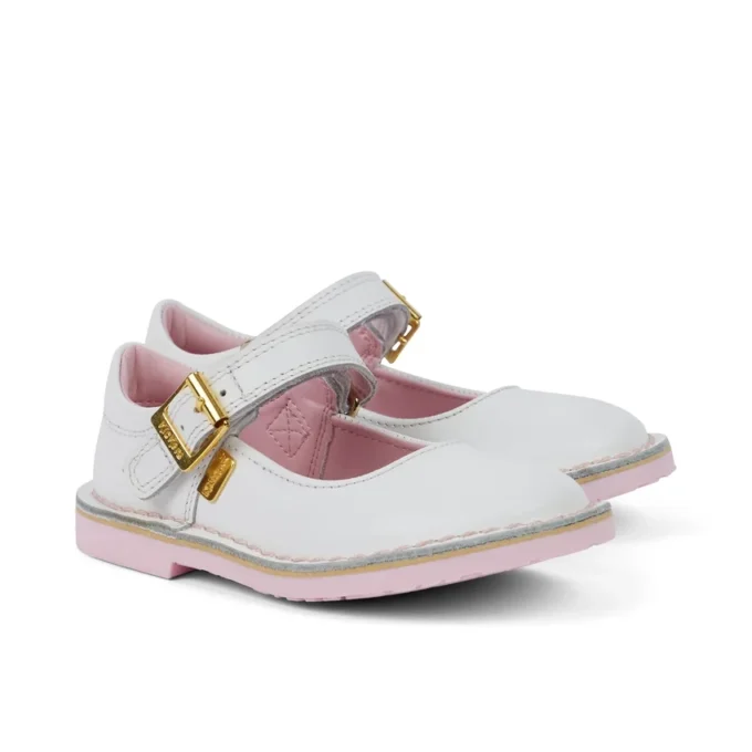 Adlar MJ en cuir blanc, unisexe pour bébés