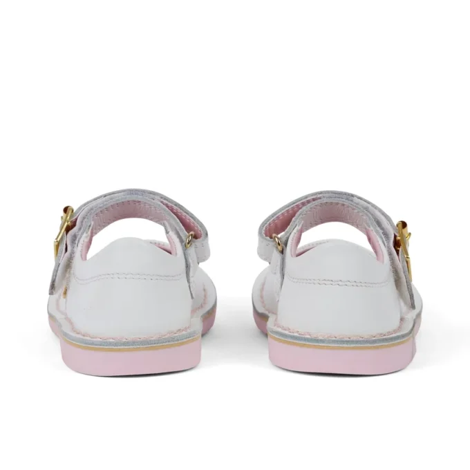 Adlar MJ en cuir blanc, unisexe pour bébés