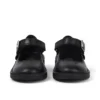 Adlar MJ Scallop en cuir noir pour filles en bas âge