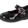 Adlar Mj Stardust en cuir verni noir pour bébés filles