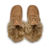 Adult Unisex Kick Mule Fur Mains Tan