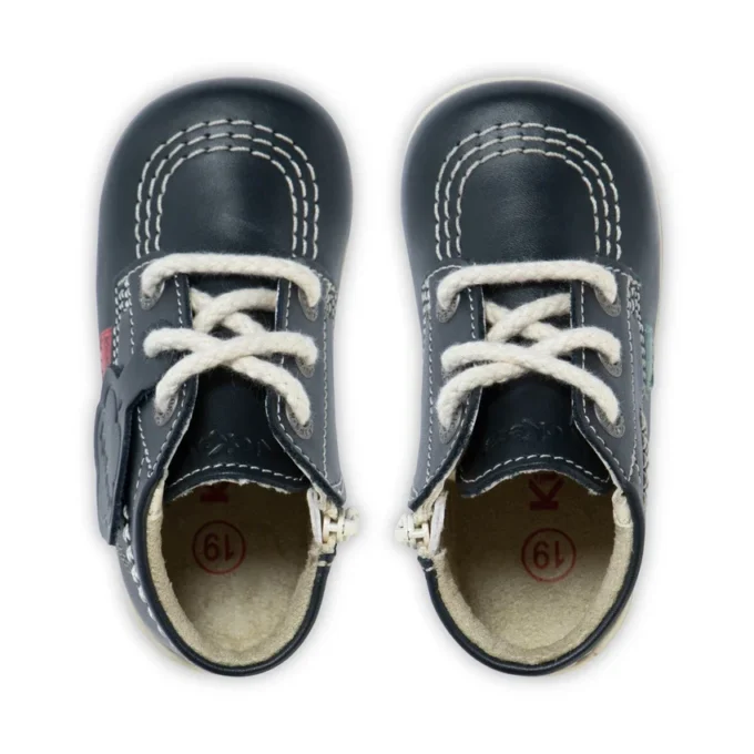 Baby Kick Hi Cuir Bleu marine Baby Kick Hi Cuir Bleu marine