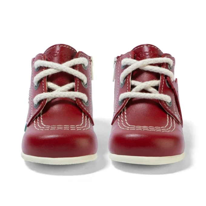 Baby Kick Hi Cuir Rouge