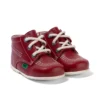 Baby Kick Hi Cuir Rouge