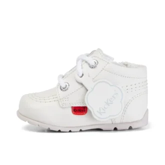 Baby Kick Hi en cuir blanc