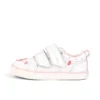 Baskets Tovni Twin Happy pour filles en cuir blanc
