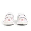 Baskets Tovni Twin Happy pour filles en cuir blanc