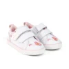 Baskets Tovni Twin Happy pour filles en cuir blanc