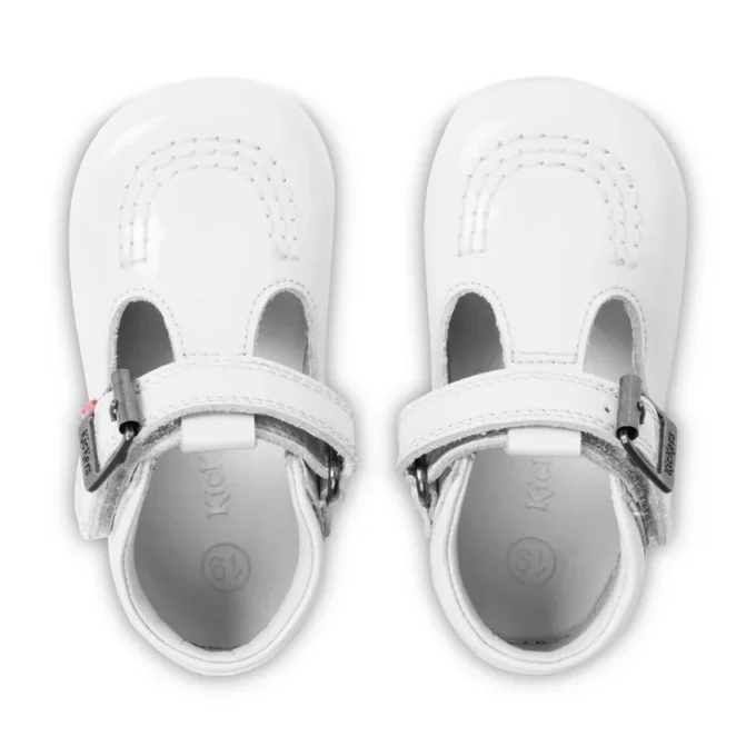 Bébé fille Kick T-Bar Blanc