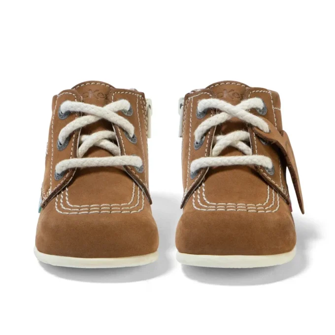 Bébé Kick Hi Cuir Beige