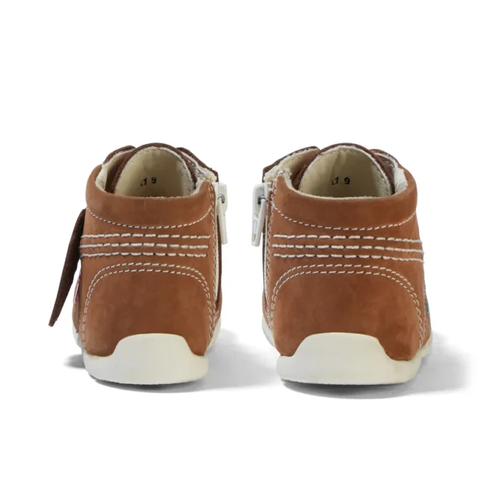 Bébé Kick Hi Cuir Beige