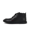 Bottes Adlar Hi en cuir festonné pour filles, noir Bottes Adlar Hi en cuir festonné pour filles, noir