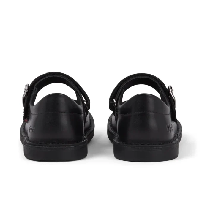 Bottes Adlar MJ en cuir festonné noir pour filles