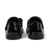 Bottes Adlar T Bar Bow en cuir verni noir pour filles