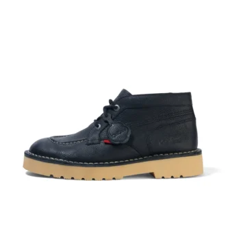 Bottes Daltrey Chuk en cuir noir unisexe adulte