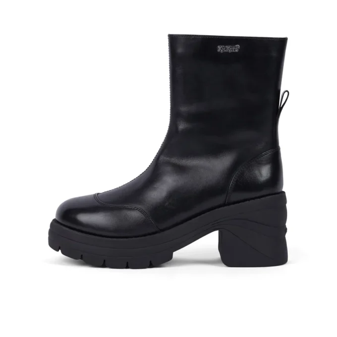 Bottes Edie pour femmes, en cuir noir Bottes Edie pour femmes, en cuir noir