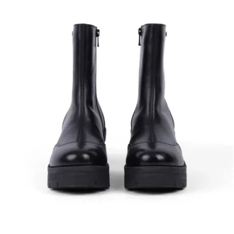 Bottes Edie pour femmes, en cuir noir