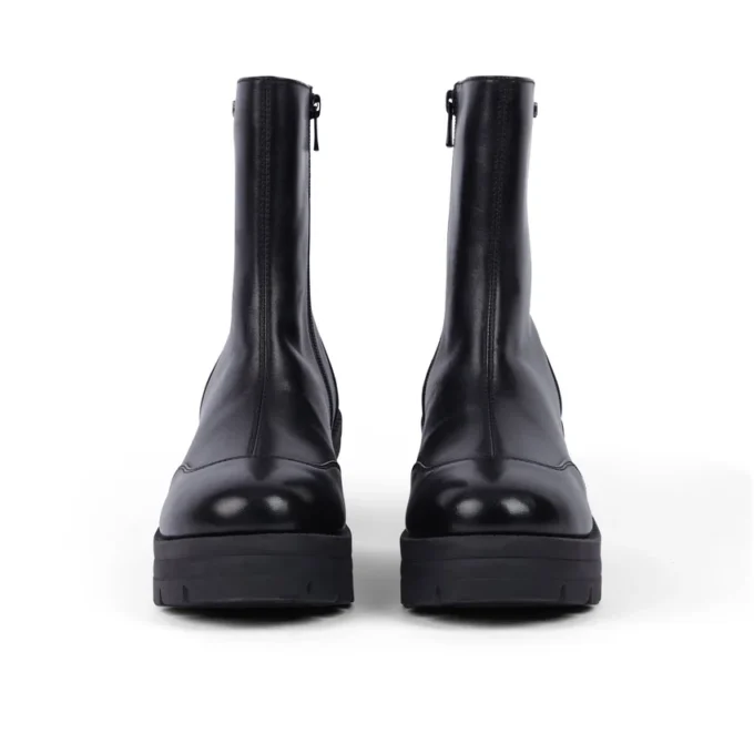 Bottes Edie pour femmes, en cuir noir Bottes Edie pour femmes, en cuir noir