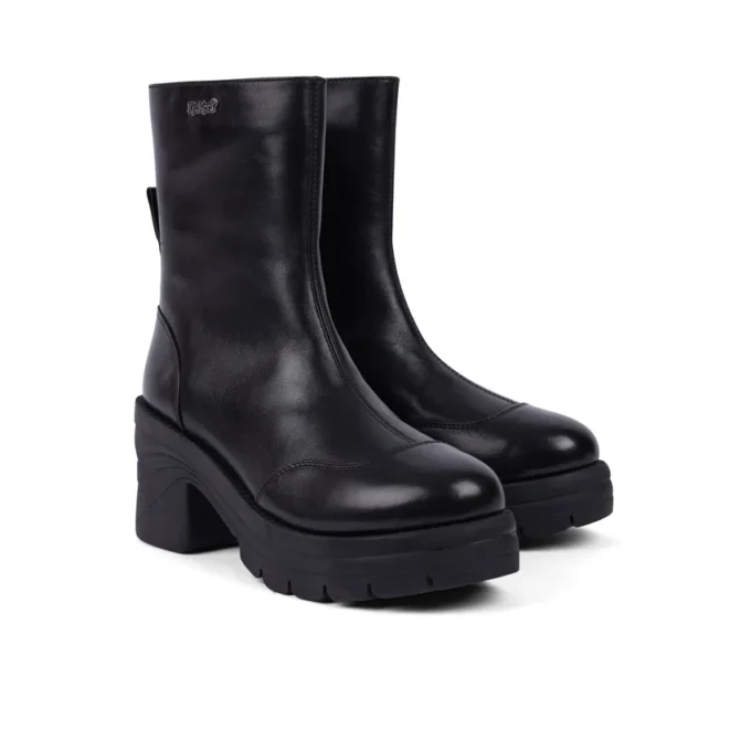 Bottes Edie pour femmes, en cuir noir Bottes Edie pour femmes, en cuir noir