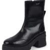 Bottes Edie pour femmes, en cuir noir Bottes Edie pour femmes, en cuir noir