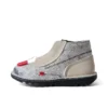Bottes en cuir ACW* Kick Hi unisexes pour adultes, blanches Bottes en cuir ACW* Kick Hi unisexes pour adultes, blanches