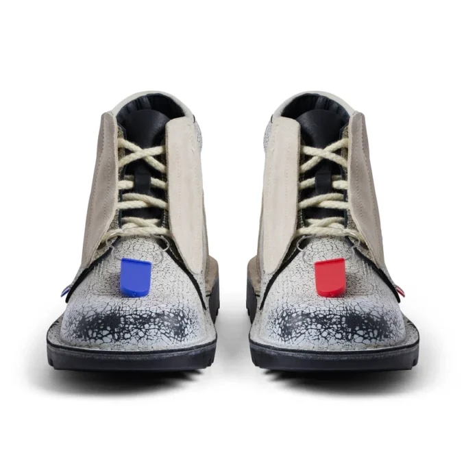 Bottes en cuir ACW* Kick Hi unisexes pour adultes, blanches Bottes en cuir ACW* Kick Hi unisexes pour adultes, blanches