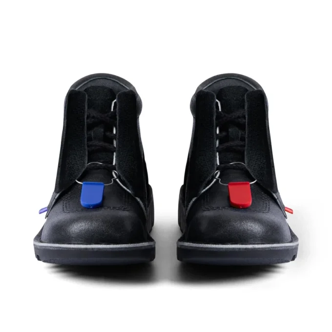 Bottes en cuir ACW* Kick Hi unisexes pour adultes, noires Bottes en cuir ACW* Kick Hi unisexes pour adultes, noires