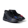 Bottes en cuir ACW* Kick Hi unisexes pour adultes, noires Bottes en cuir ACW* Kick Hi unisexes pour adultes, noires