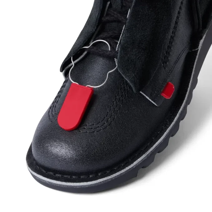 Bottes en cuir ACW* Kick Hi unisexes pour adultes, noires Bottes en cuir ACW* Kick Hi unisexes pour adultes, noires