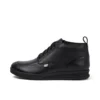 Bottes en cuir Troiko Hi pour jeunes hommes, noir