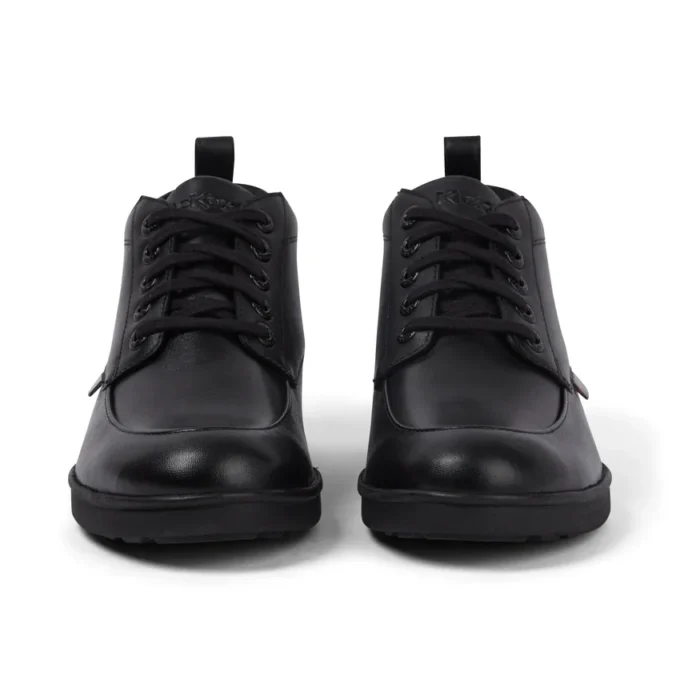Bottes en cuir Troiko Hi pour jeunes hommes, noir