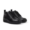 Bottes en cuir Troiko Hi pour jeunes hommes, noir