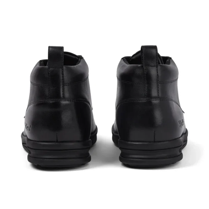 Bottes en cuir Troiko Hi pour jeunes hommes, noir