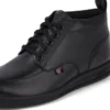 Bottes en cuir Troiko Hi pour jeunes hommes, noir