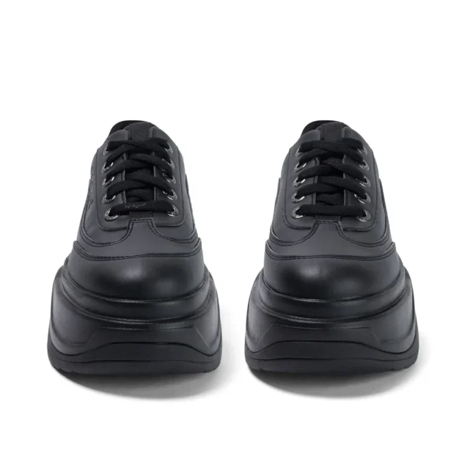 Bottes Kade Lo en simili cuir noir, unisexe adulte Bottes Kade Lo en simili cuir noir, unisexe adulte