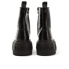 Bottes Kade unisexes pour adultes en cuir verni noir Bottes Kade unisexes pour adultes en cuir verni noir