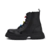 Bottes Kenzi pour filles junior en cuir noir Bottes Kenzi pour filles junior en cuir noir