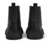 Bottes Kenzi pour filles junior en cuir noir Bottes Kenzi pour filles junior en cuir noir