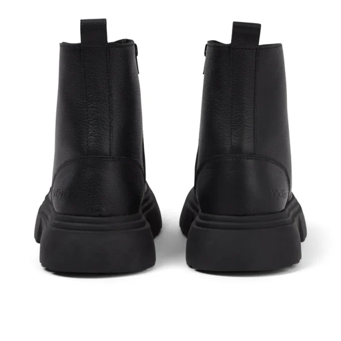 Bottes Kenzi pour filles junior en cuir noir Bottes Kenzi pour filles junior en cuir noir