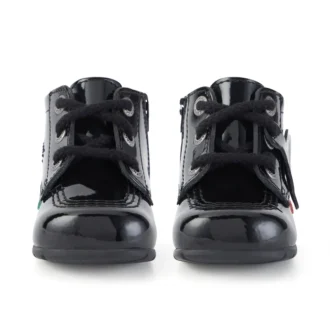 Bottes Kick Hi B Hi Zip en cuir verni noir