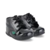 Bottes Kick Hi B Hi Zip en cuir verni noir