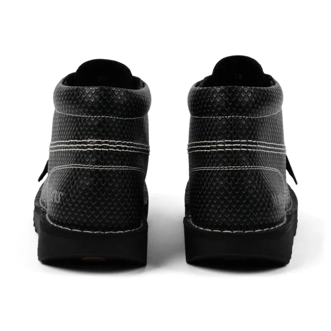 Bottes Kick Hi en cuir grainé Mains gris pour adulte unisexe Bottes Kick Hi en cuir grainé Mains gris pour adulte unisexe