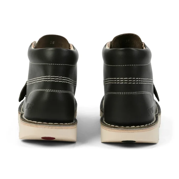 Bottes Kick Hi en cuir grainé Mains vert foncé pour adultes unisexe Bottes Kick Hi en cuir grainé Mains vert foncé pour adultes unisexe