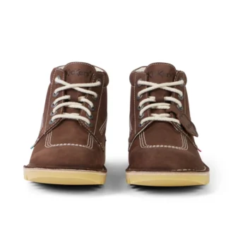 Bottes Kick Hi en daim marron pour adultes unisexe