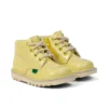 Bottes Kick Hi Fruit en cuir verni jaune unisexe pour bébé