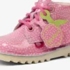 Bottes Kick Hi Fruit en cuir verni rose pour bébés, unisexes