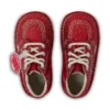 Bottes Kick Hi Glitter unisexes pour bébés, rouge