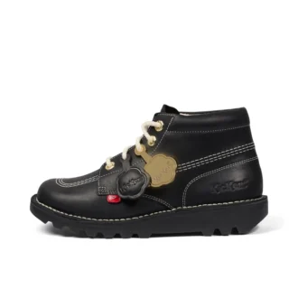 Bottes Kick Hi Goldie unisexes pour adultes, noires