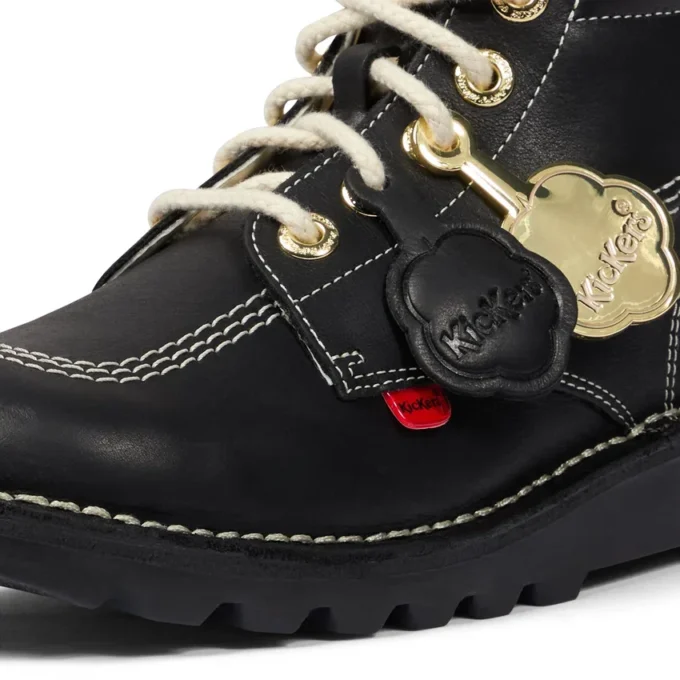 Bottes Kick Hi Goldie unisexes pour adultes, noires Bottes Kick Hi Goldie unisexes pour adultes, noires