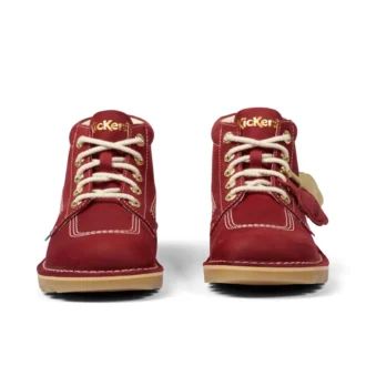 Bottes Kick Hi Goldie unisexes pour adultes, rouges